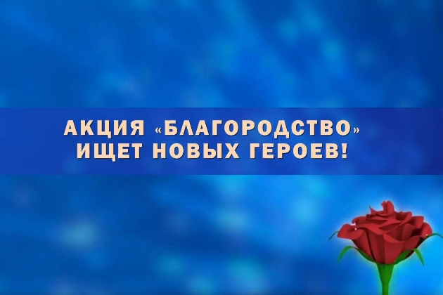 Акция «Благородство»: творим добро вместе!