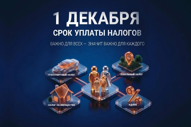 До 1 декабря 2026 года необходимо уплатить имущественные налоги